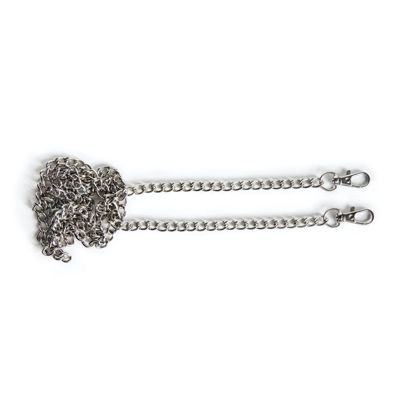 CROSS-BODY CHAIN STRAP (thin) silver